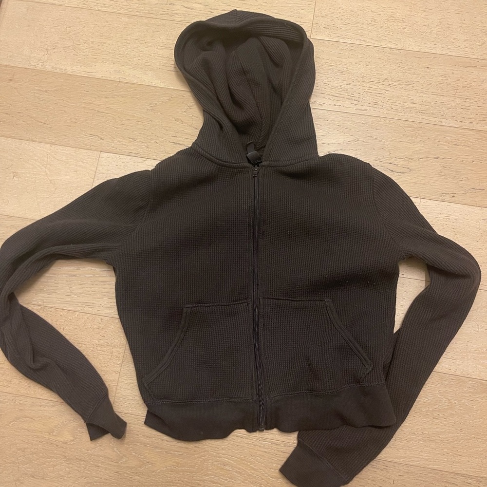 Skims Brown Waffle Hoodie Never worn size small